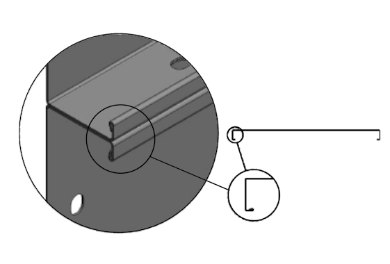 Safety Edge Diagram of Booth Components